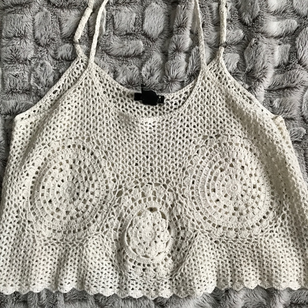Forever 21 crochet crop top